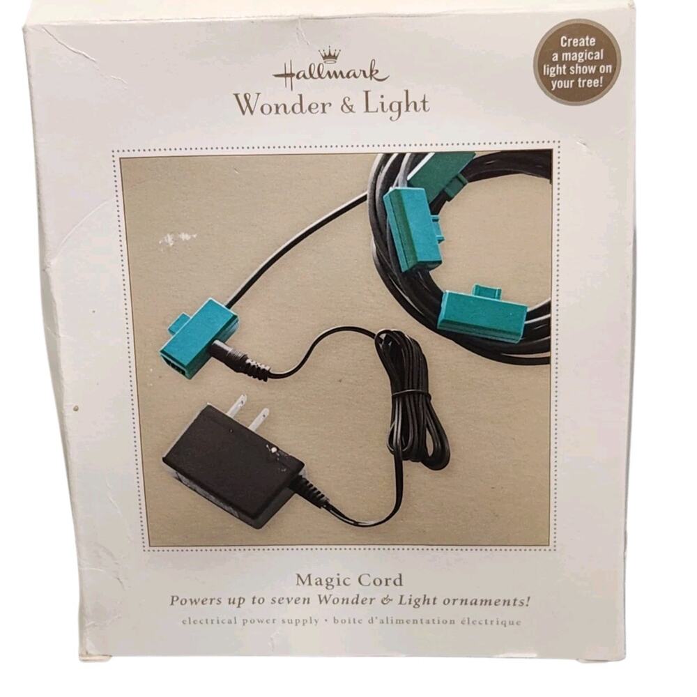 Hallmark Keepsake Wonder & Light Magic Cord Powers 7 Ornaments Christmas